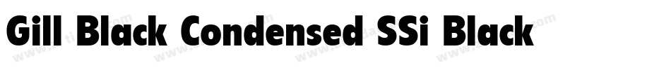 Gill Black Condensed SSi Black Condensed字体转换